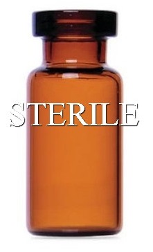 3ml amber open sterile vials