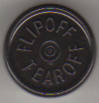 black flip off tear off vial seal cap