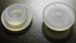 Silicone vial stoppers