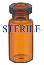 Open 2mL Sterile Amber Serum Vials