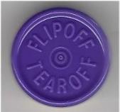 purple flip off tear off vial seals by West Pharma