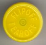West Flip Off Tear Off Vial Seal Yellow