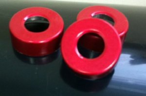 Open Hole Red Aluminum Vial Seals for Compounding Pharmacy Sterile Vials Seals Stoppers Sterilization Filters